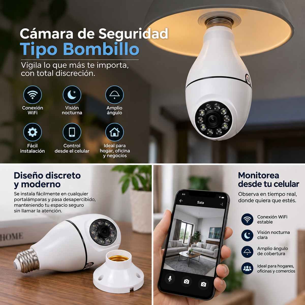 BOMBILLO CON CAMARA