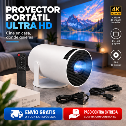 PROYECTOR DE VIDEO PORTATIL ULTRA HD