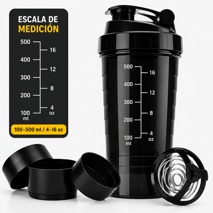 Botella agitadora deportiva