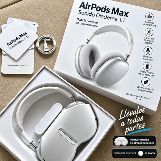 AIRPODS MAX / 1.1 DIADEMA SONIDO - COLOR BLANCO